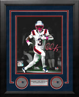 DeMario Pop Douglas New England Patriots Signed 8" x 10" Framed Photo - Dynasty Sports & Framing 