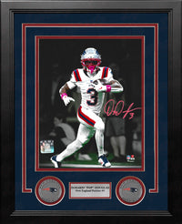 DeMario Pop Douglas New England Patriots Signed 8" x 10" Framed Photo - Dynasty Sports & Framing 