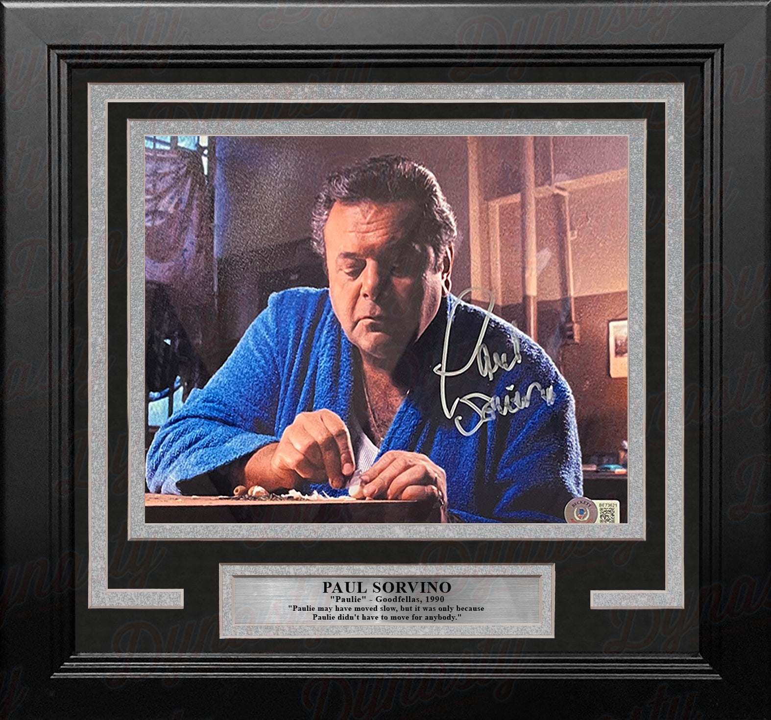 Paul Sorvino Jail Scene Autographed Goodfellas 8" x 10" Framed Movie Photo - Dynasty Sports & Framing 