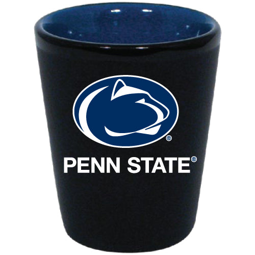 Penn State Nittany Lions Matte Black/Inner Color Shot Glass