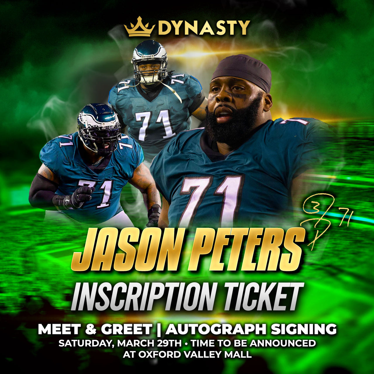 Jason Peters Inscription Ticket