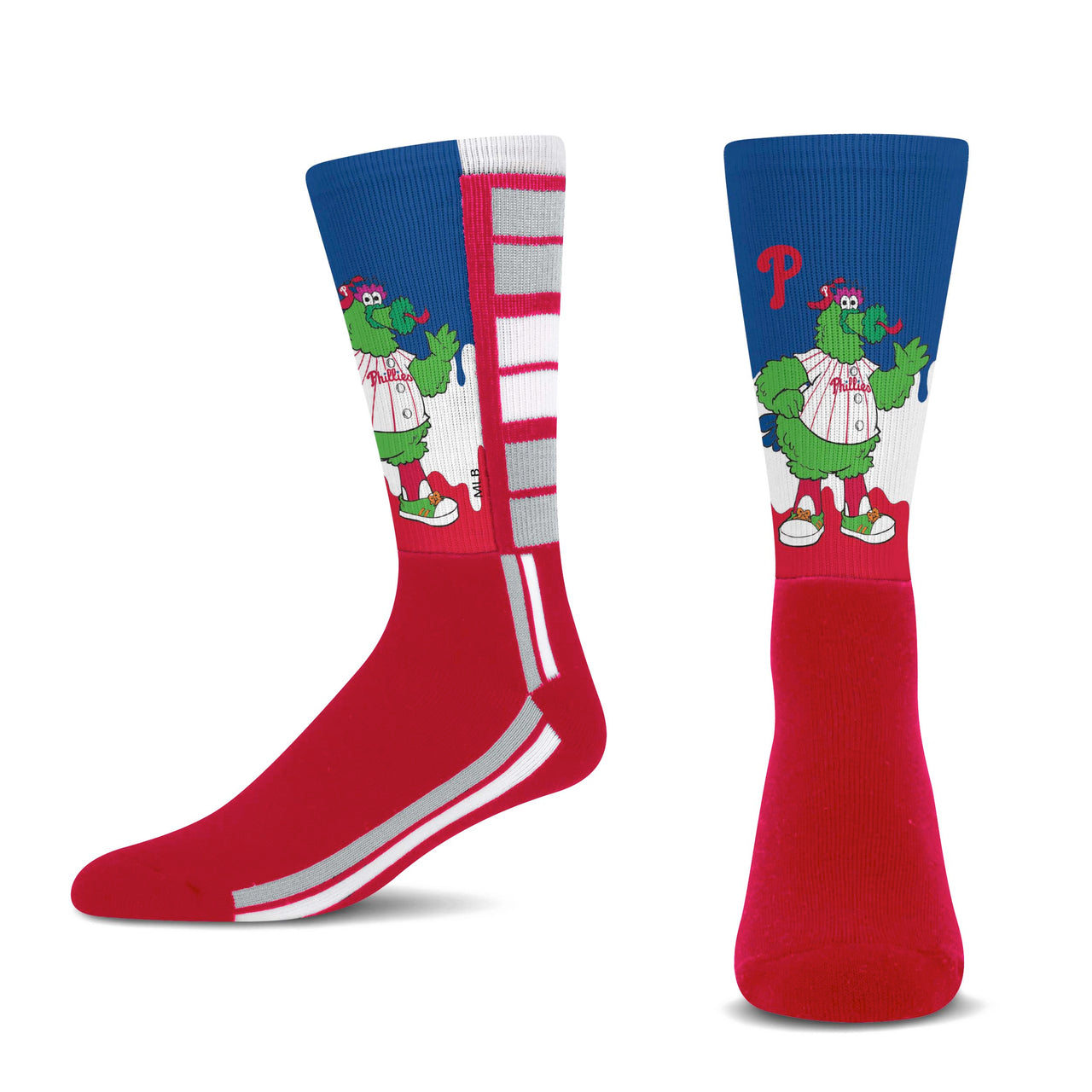 Phanatic Philadelphia Phillies Mascot Drip Socks