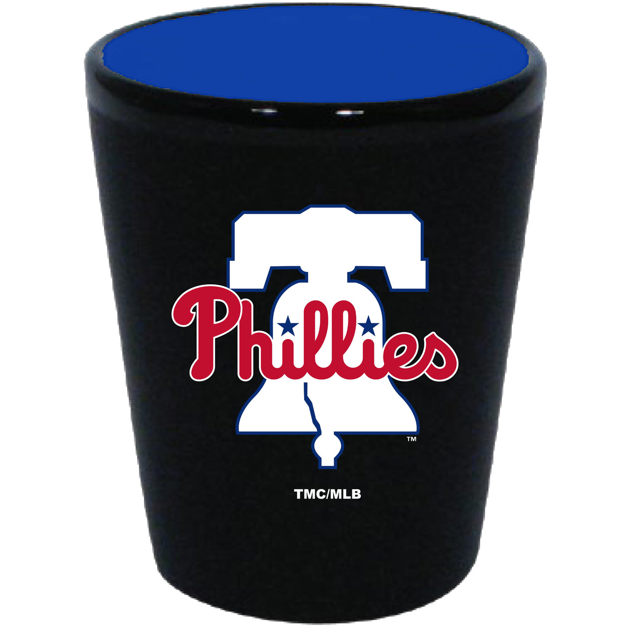 Philadelphia Phillies Matte Black/Inner Color Shot Glass