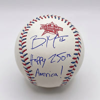 Brandon Marsh Philadelphia Phillies Signed 2026 MLB All-Star Game Baseball - Happy 250th America! - Dynasty Sports & Framing 