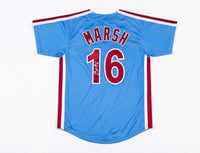 Brandon Marsh Philadelphia Baseball Pro-Style Signed Throwback Jersey