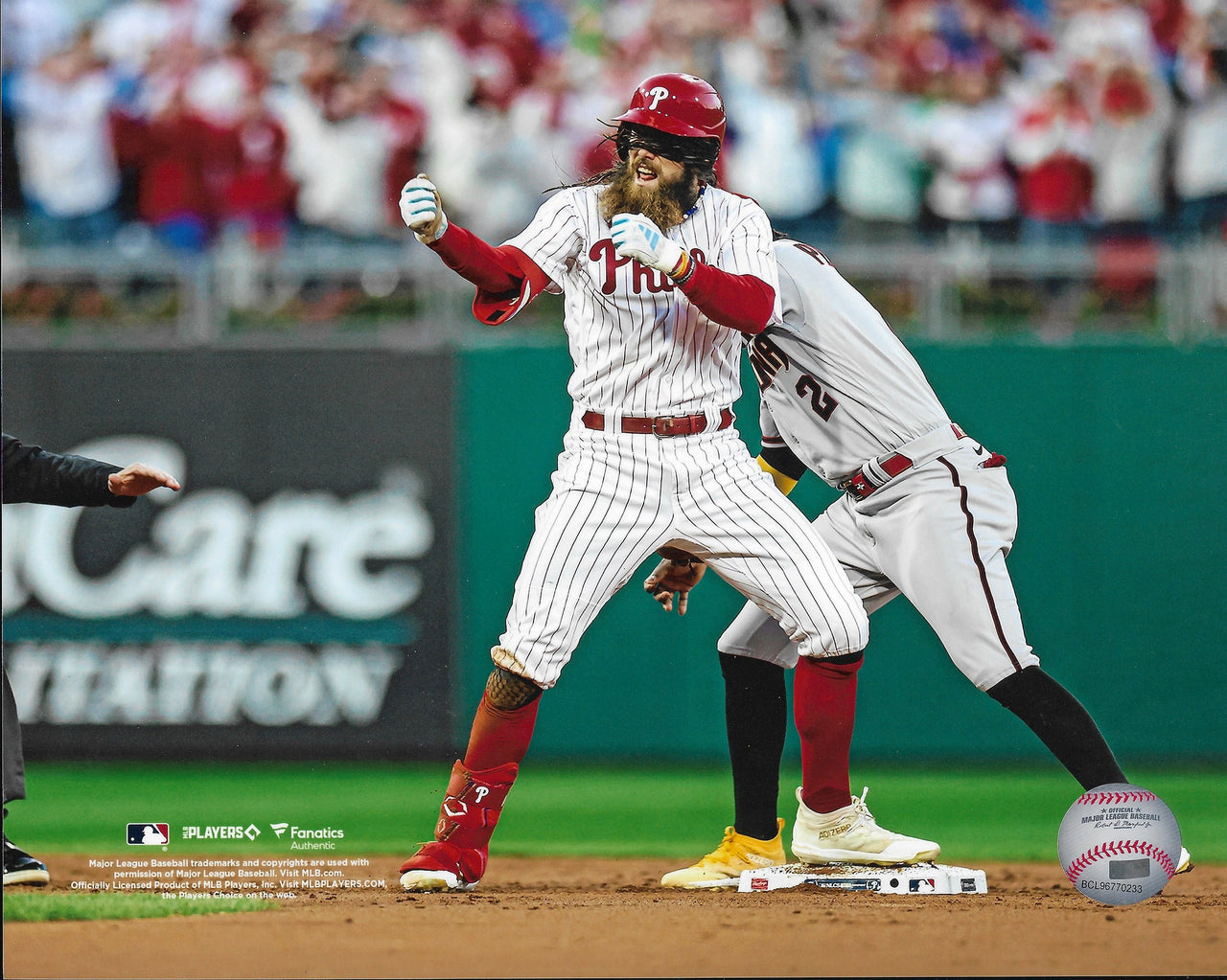 Brandon Marsh Celebration Philadelphia Phillies 8" x 10" Baseball Photo - Dynasty Sports & Framing 