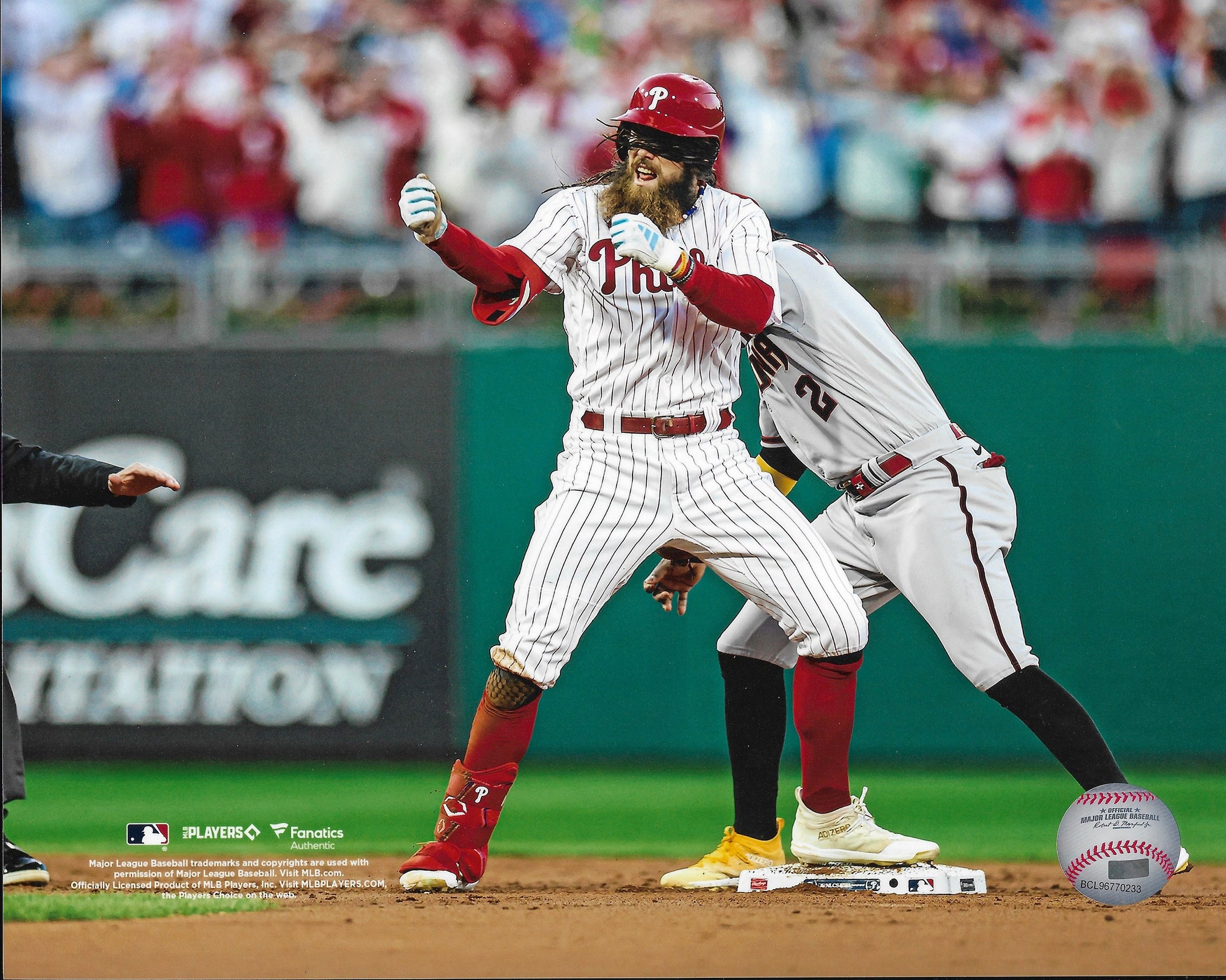 Brandon Marsh Celebration Philadelphia Phillies 8" x 10" Baseball Photo - Dynasty Sports & Framing 