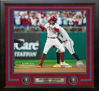 Brandon Marsh Celebration Philadelphia Phillies 11" x 14" Framed Baseball Photo - Dynasty Sports & Framing 
