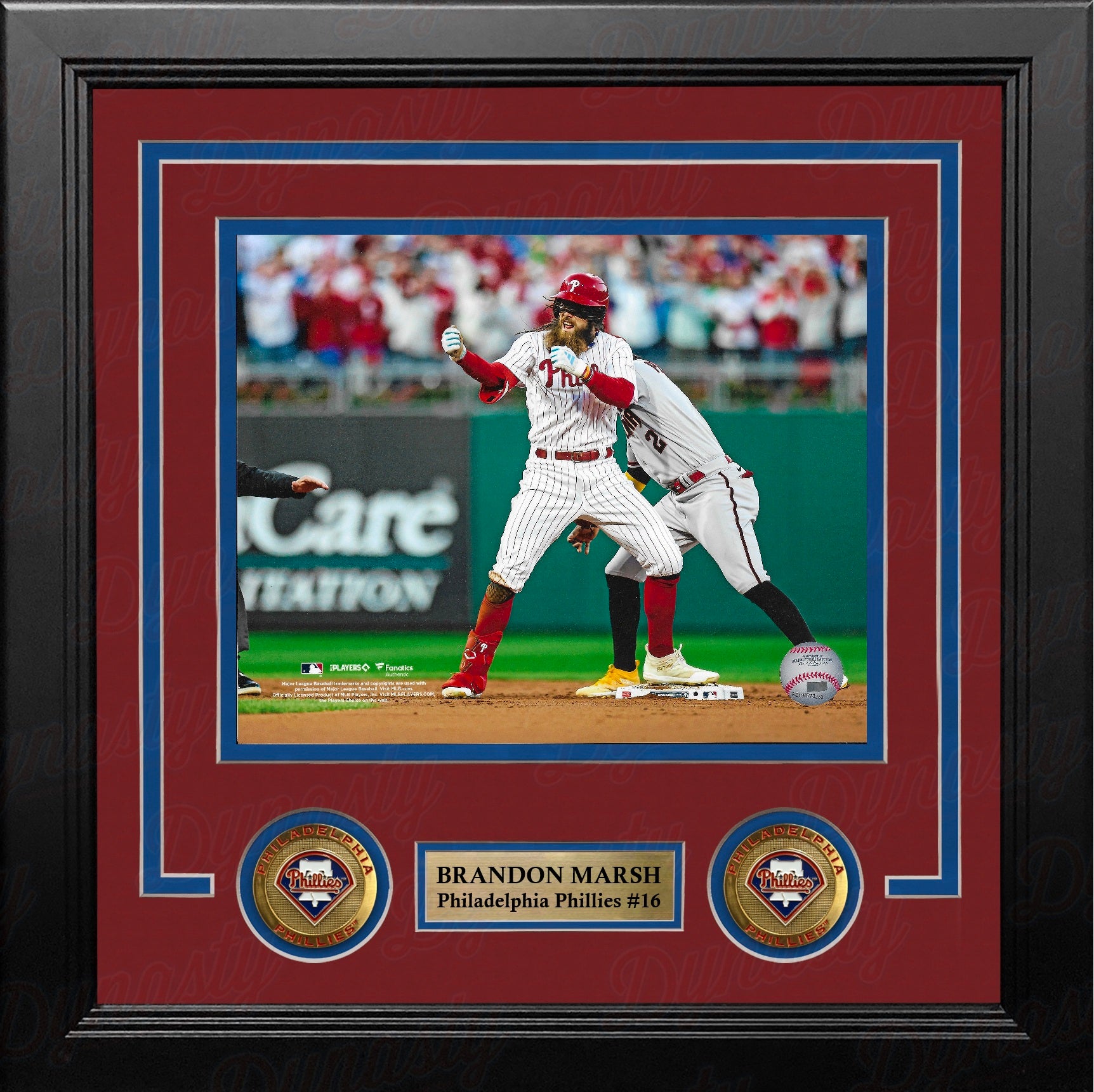 Brandon Marsh Celebration Philadelphia Phillies 8" x 10" Framed Baseball Photo