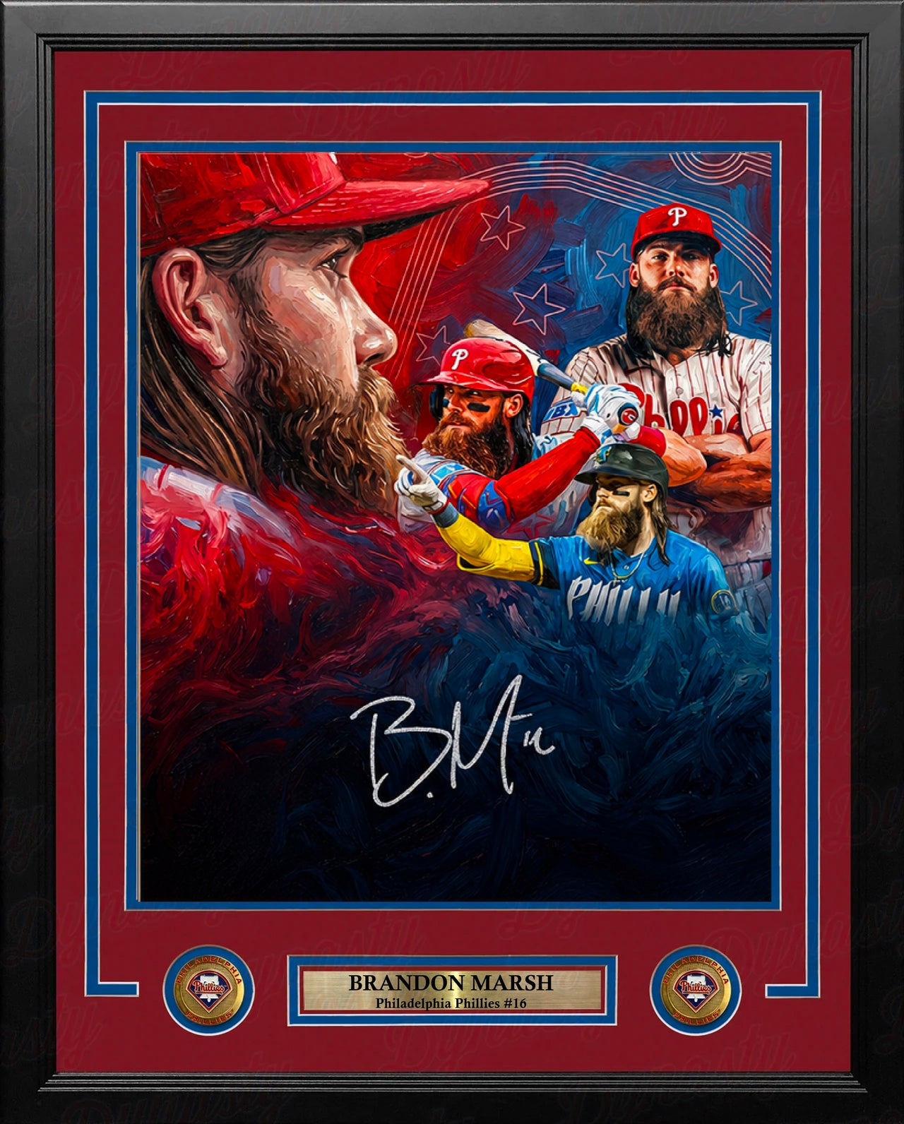 Brandon Marsh Philadelphia Phillies Autographed Limited Edition 16" x 20" Framed Photo