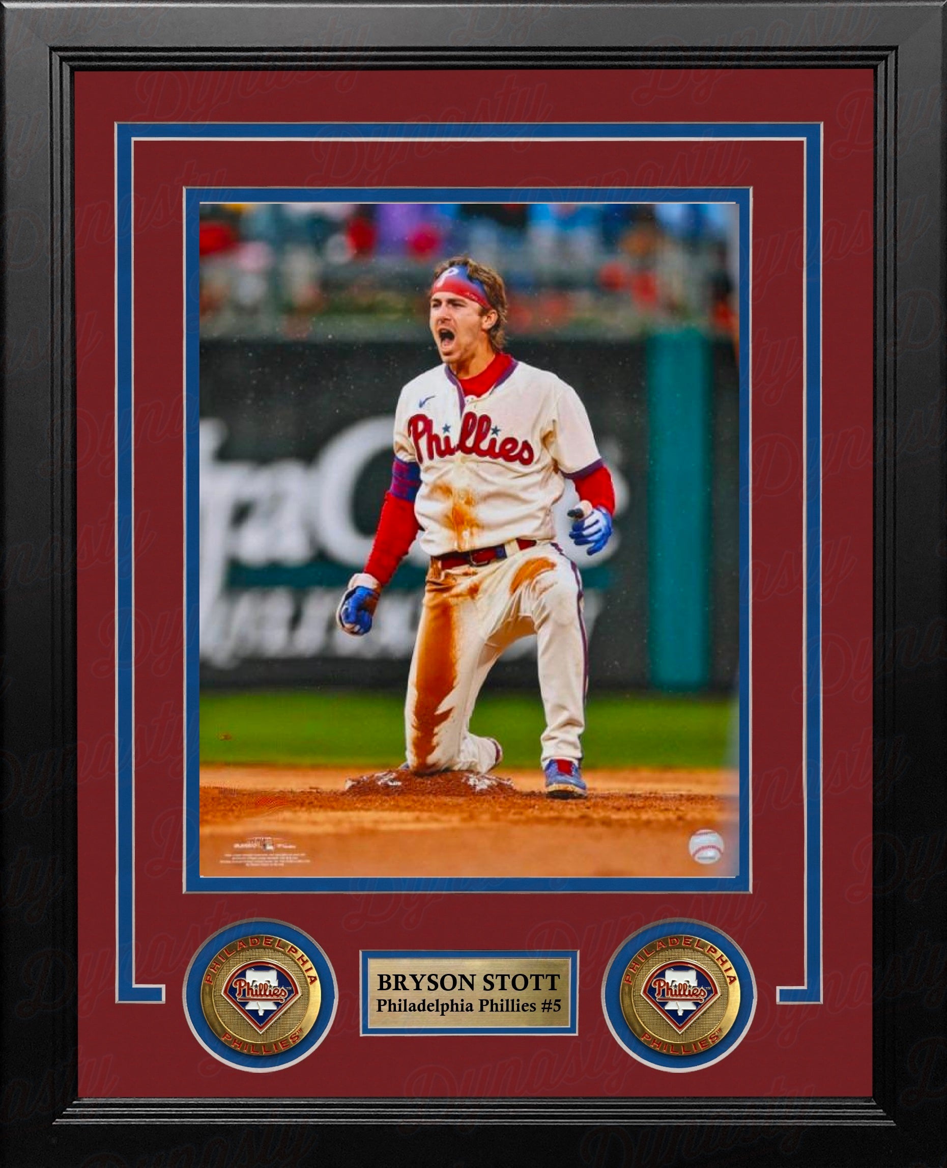 Bryson Stott Celebration Philadelphia Phillies 8" x 10" Framed Baseball Photo