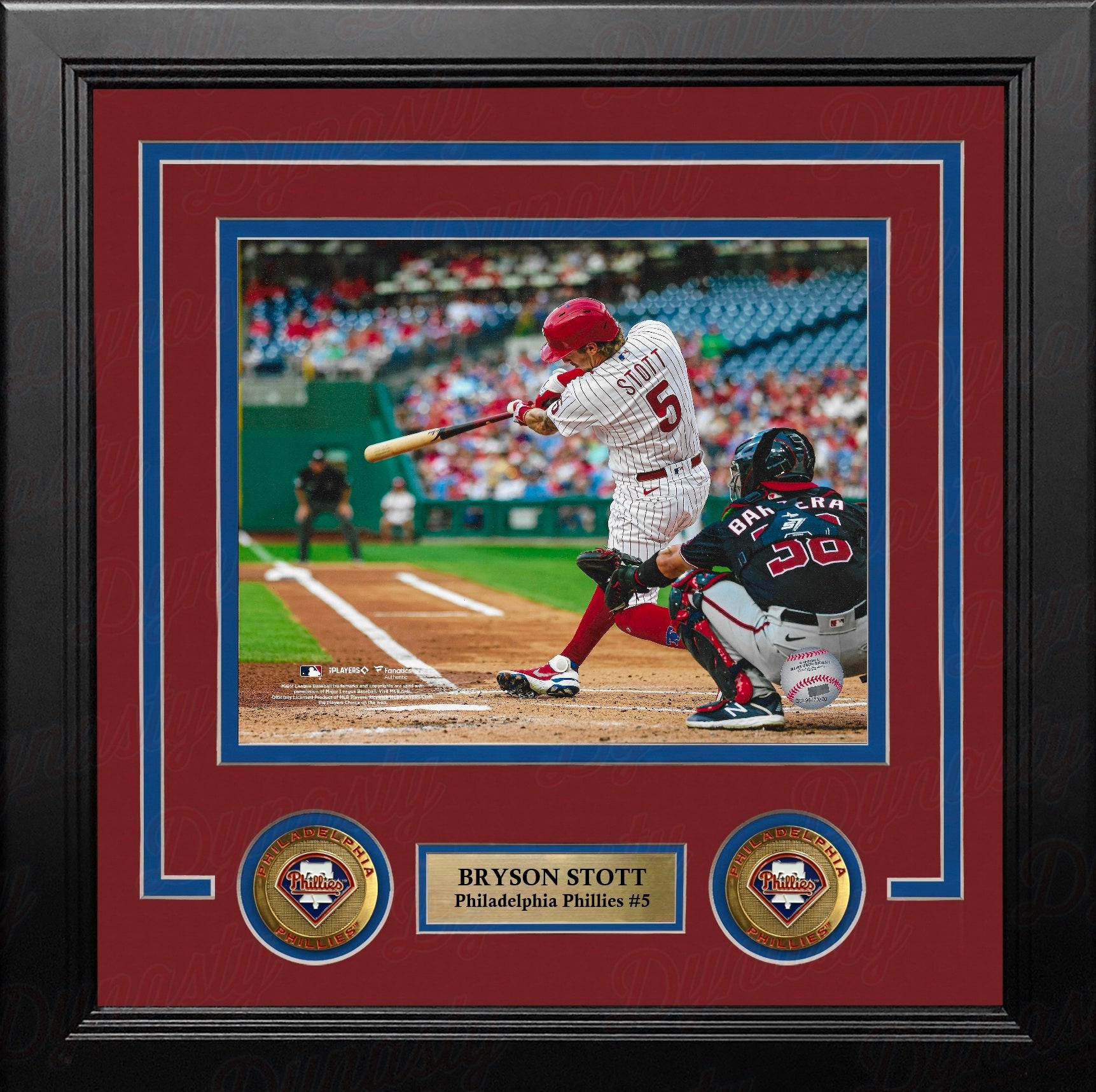 Bryson Stott Swing Philadelphia Phillies 8" x 10" Framed Baseball Photo