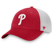 Philadelphia Phillies Team Core Unstructured Trucker Adjustable Hat - Red - Dynasty Sports & Framing 