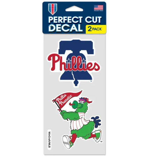 Philadelphia Phillies Phanatic Perfect Cut Decal - Set of Two 4"x4"