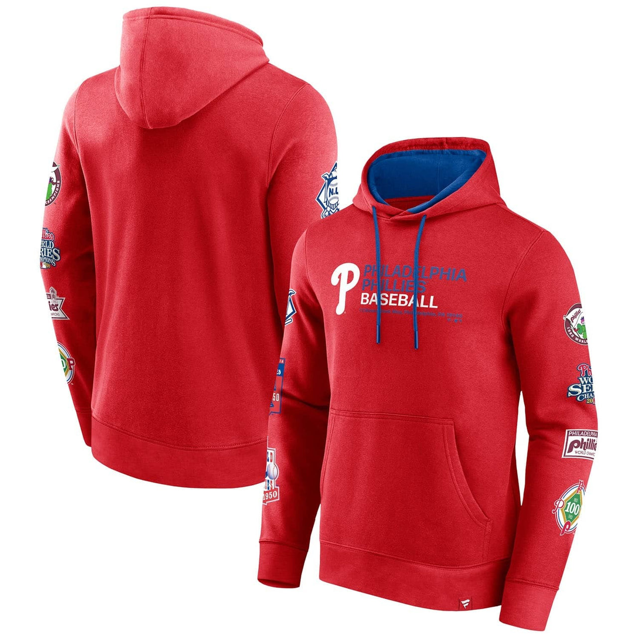 Philadelphia Phillies Extra Innings Red MLB Baseball Hoodie