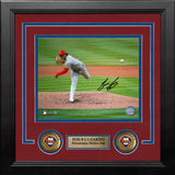 Jesus Luzardo Pitching Action Philadelphia Phillies Autographed 8" x 10" Framed Baseball Photo - Dynasty Sports & Framing 