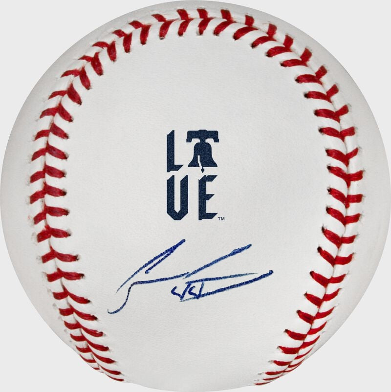 Jesus Luzardo Philadelphia Phillies Autographed Rawlings Official City Connect MLB Baseball