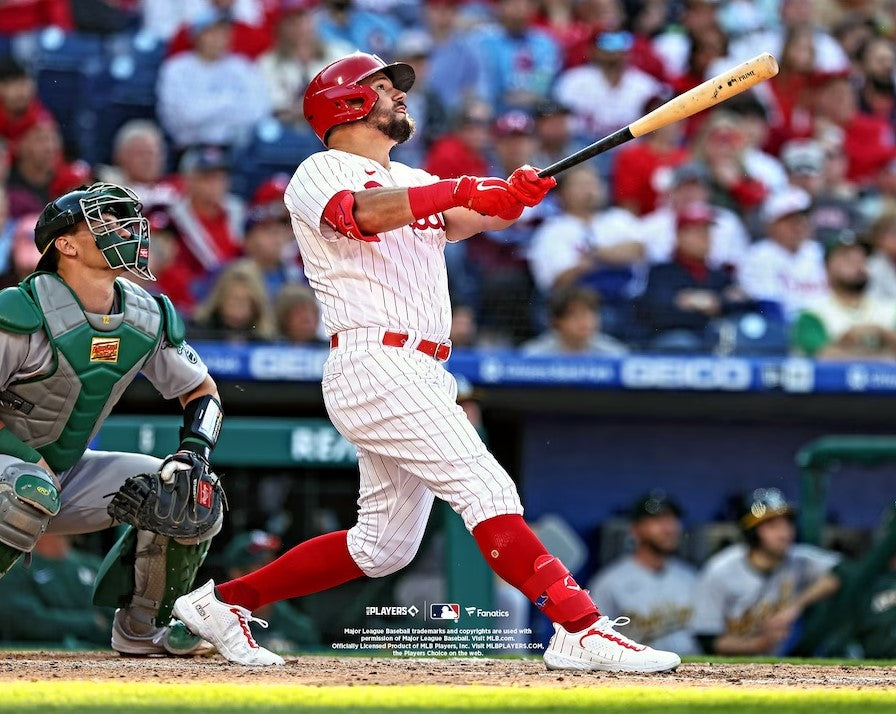 Kyle Schwarber Home Run Swing Philadelphia Phillies 8" x 10" Baseball Photo