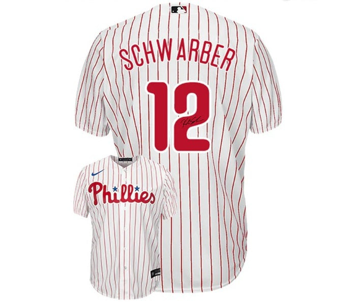 Kyle Schwarber Philadelphia Phillies Autographed Home Jersey
