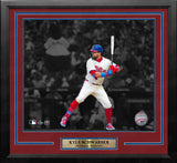 Kyle Schwarber Blackout Swing Philadelphia Phillies 16" x 20" Framed Baseball Photo - Dynasty Sports & Framing 