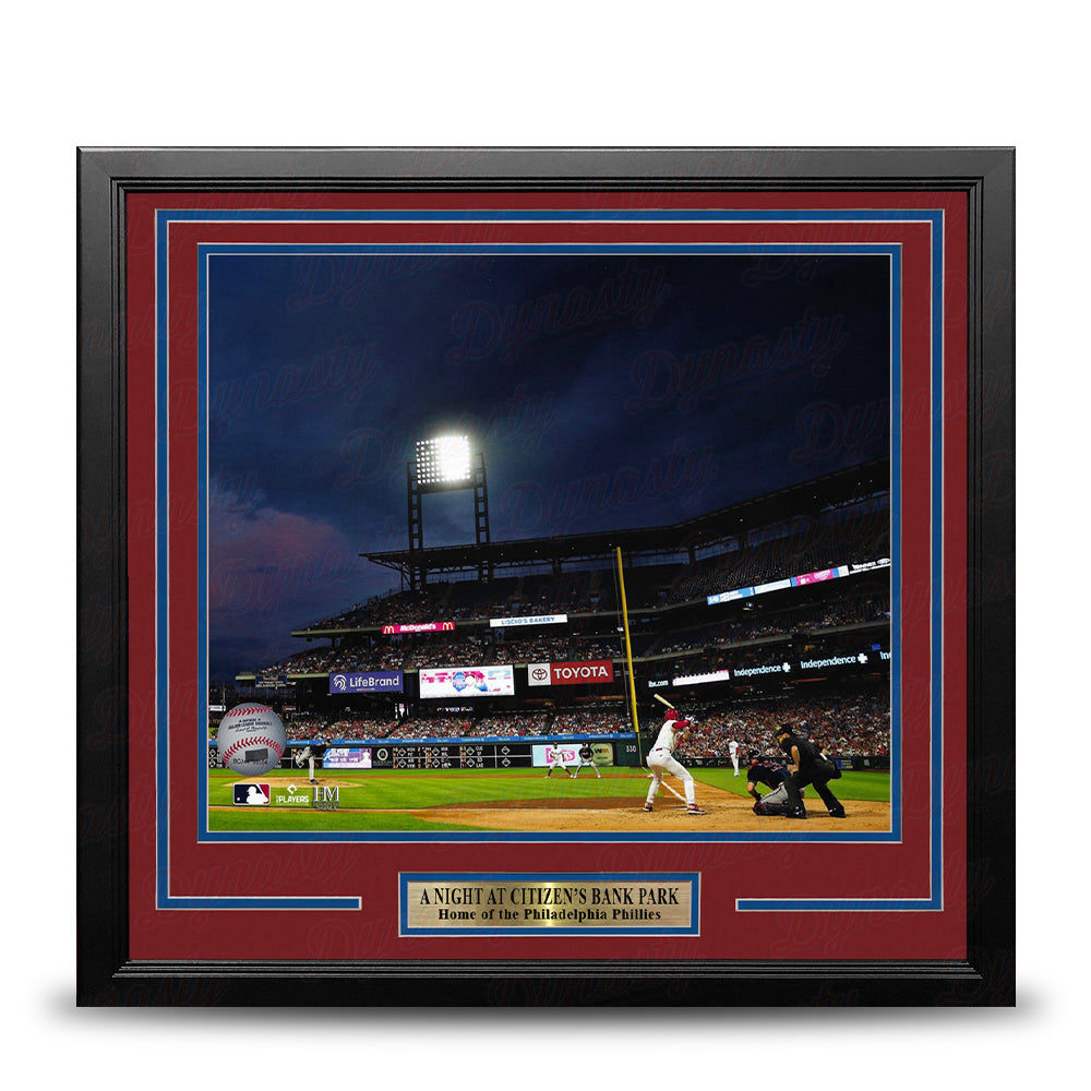 Night at Citizen's Bank Philadelphia Phillies 16" x 20" Framed Baseball Stadium Photo