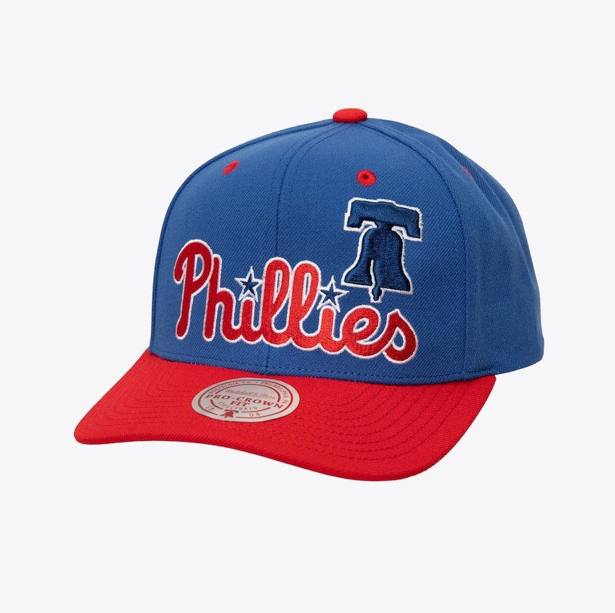 Philadelphia Phillies Mitchell & Ness Royal Blue All In 2.0 Pro Crown Snapback Hat