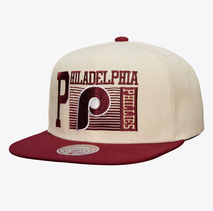 Philadelphia Phillies Mitchell & Ness White Speed Zone Snapback Hat
