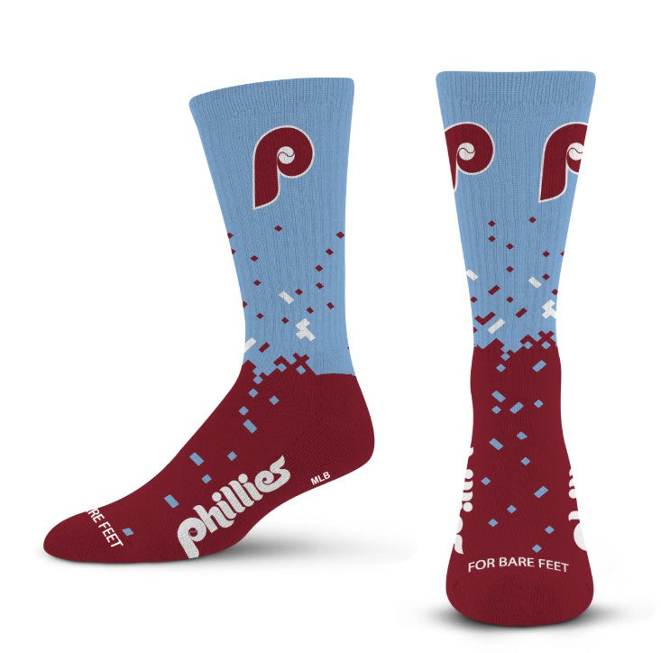 Philadelphia Phillies Throwback Men's Spray Zone Socks