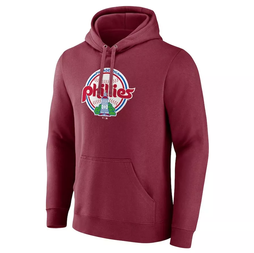 Philadelphia Phillies Throwback Cooperstown Collection Pullover Hoodie