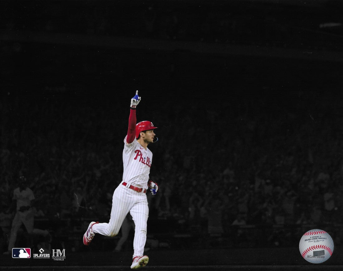 Trea Turner Celebration Philadelphia Phillies 16" x 20" Blackout Baseball Photo