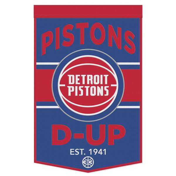 Detroit Pistons 24" x 38" NBA Dynasty Banner