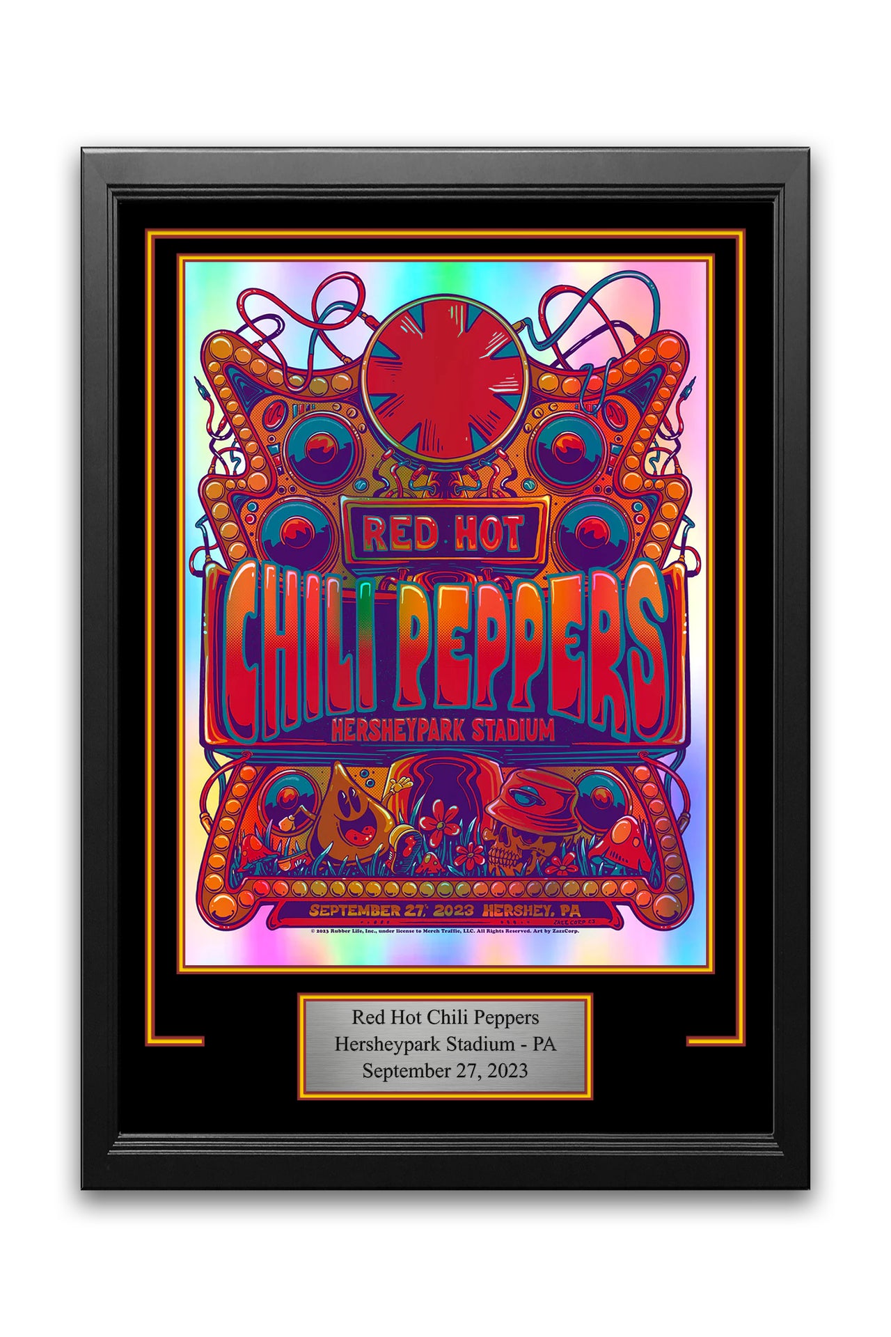 Red Hot Chili Peppers Hersheypark Stadium 2023 Poster Frame Kit