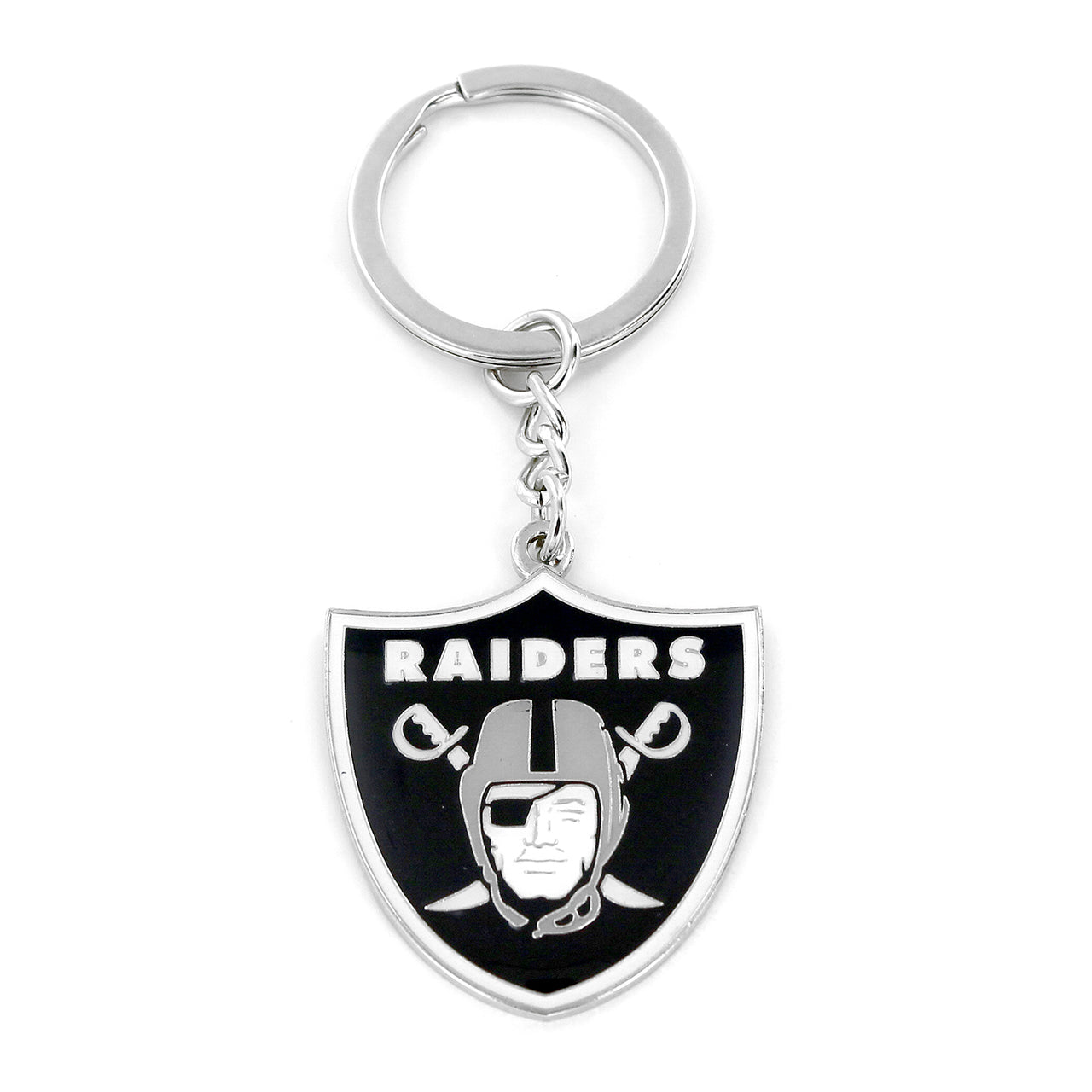 Las Vegas Raiders Metal Logo Keychain
