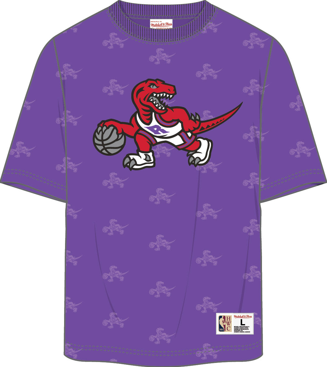 Toronto Raptors Mitchell & Ness All Over Print T-Shirt
