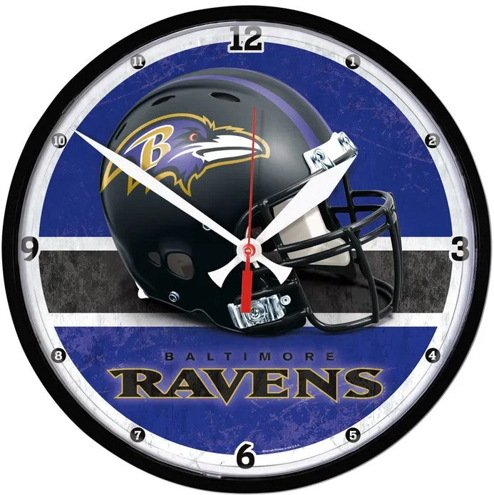 Baltimore Ravens Round 12.75" Wall Clock