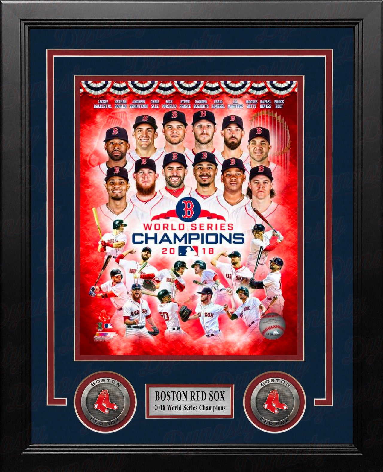 Boston Red Sox 2018 World Series Champions Team Collage 8" x 10" Framed Baseball Photo