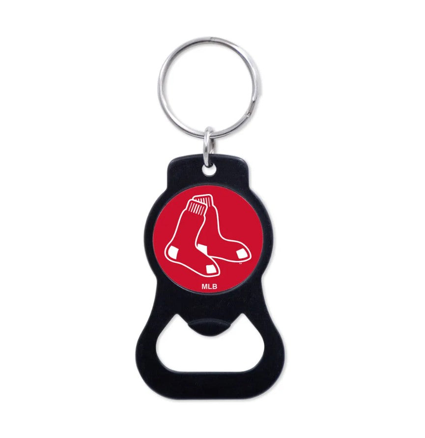 Boston Red Sox Black Logo Bottle Opener Keychain