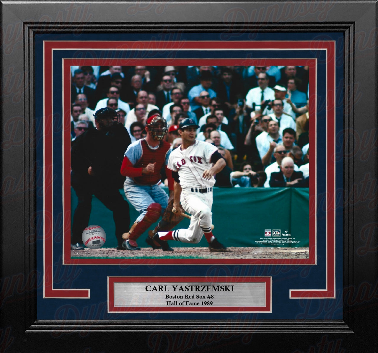 Carl Yastrzemski in Action Boston Red Sox 8" x 10" Framed Baseball Photo