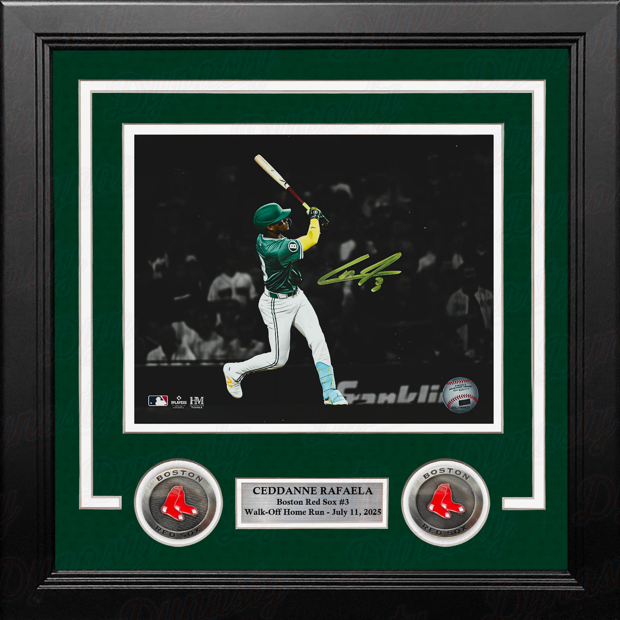 Ceddanne Rafaela Boston Red Sox Walk-Off Home Run Autographed 8" x 10" Framed Baseball Photo