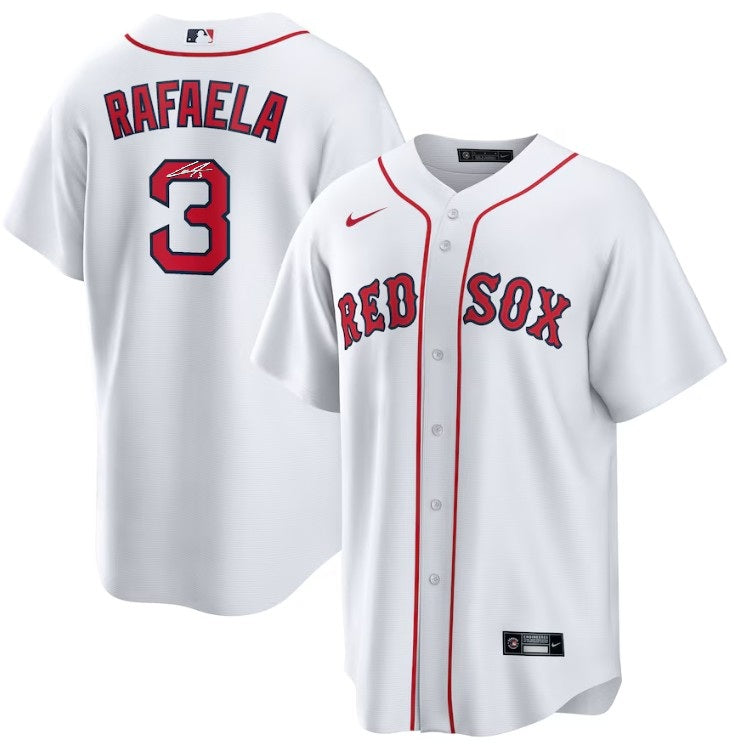 Ceddanne Rafaela Boston Red Sox Autographed Officially Licensed Home Replica Player Jersey