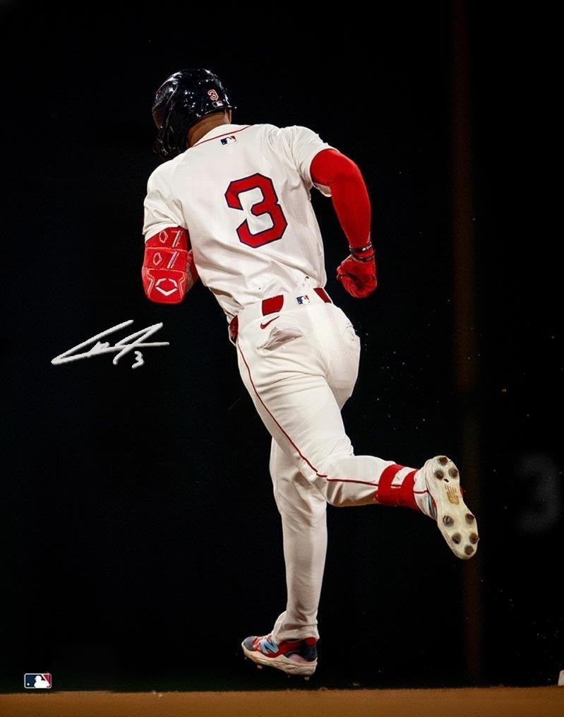 Ceddanne Rafaela Rounding the Bases Boston Red Sox Autographed 16" x 20" Baseball Photo