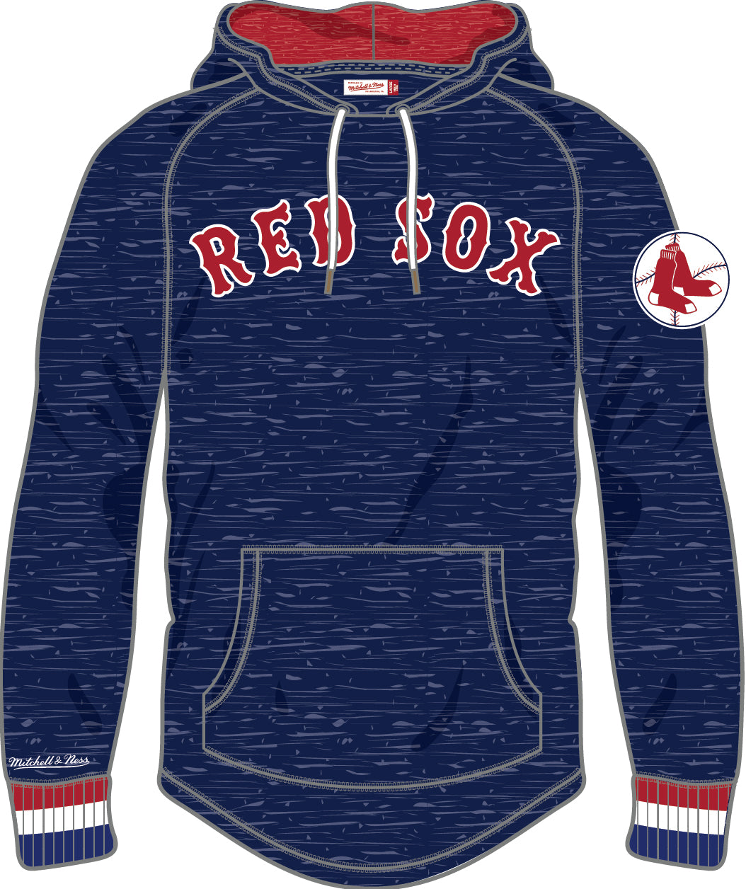 Boston Red Sox Mitchell & Ness Legendary Slub Long-Sleeve Hoodie