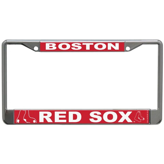 Boston Red Sox Chrome License Plate Frame