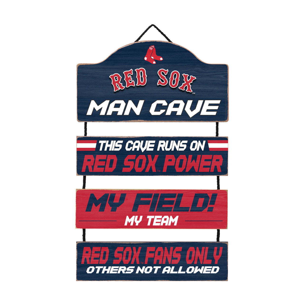 Boston Red Sox Man Cave Dangle Sign