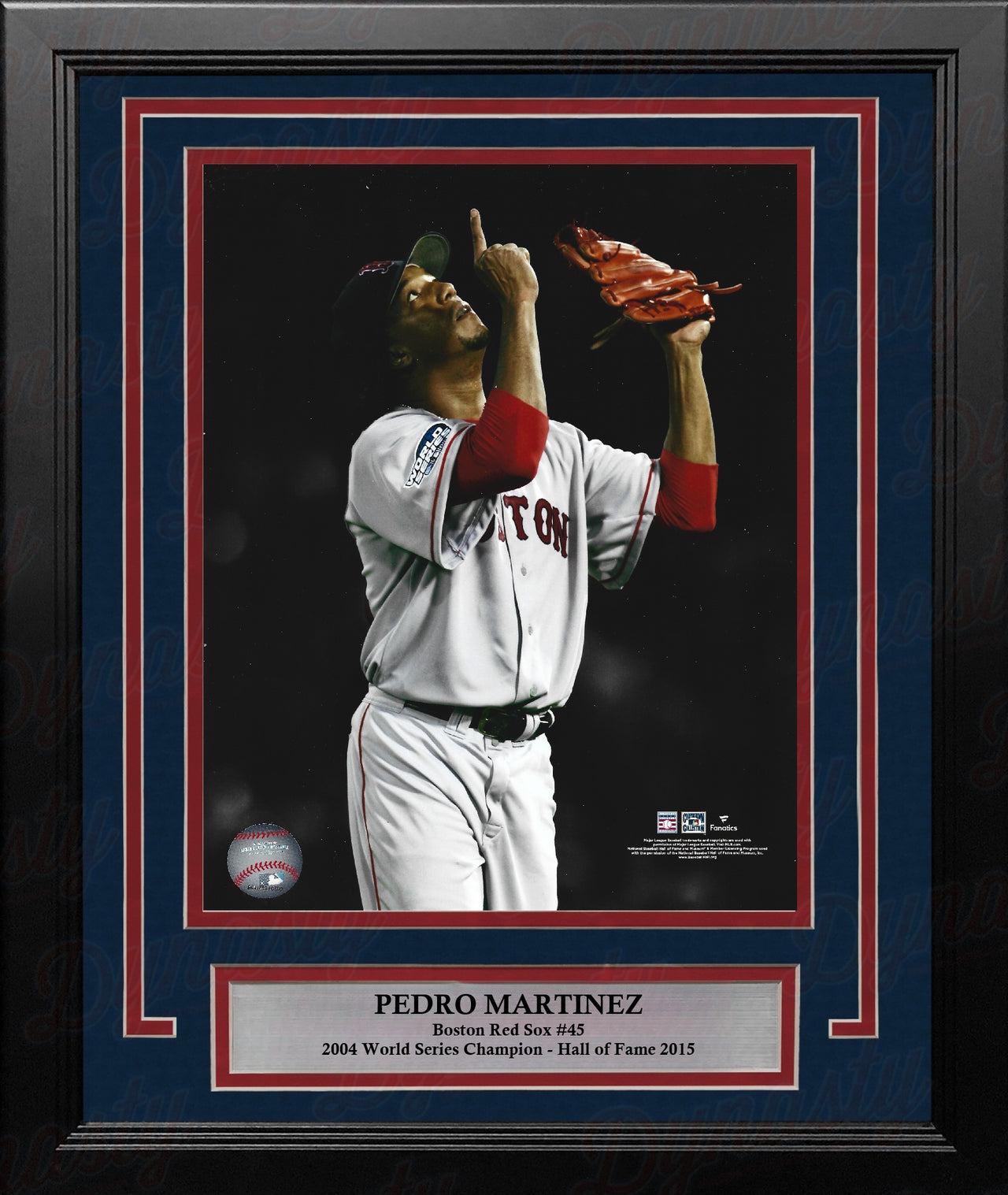 Pedro Martinez Sky Point 2004 World Series Boston Red Sox 16" x 20" Framed Baseball Photo