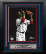 Pedro Martinez Sky Point 2004 World Series Boston Red Sox 8" x 10" Framed Baseball Photo - Dynasty Sports & Framing 