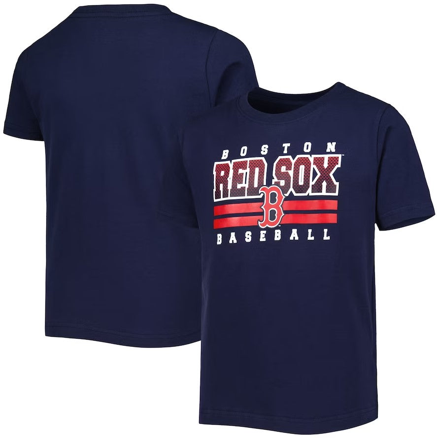 Boston Red Sox Navy Blue Youth T-Shirt - Dynasty Sports & Framing 