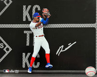Johan Rojas Double Play Catch Philadelphia Phillies Autographed 11" x 14" Spotlight Baseball Photo
