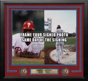 Jimmy Rollins Philadelphia Phillies 2008 World Series Photo Horizontal Frame Kit - Dynasty Sports & Framing 