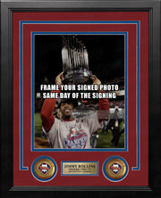 Jimmy Rollins Philadelphia Phillies 2008 World Series Photo Vertical Frame Kit - Dynasty Sports & Framing 